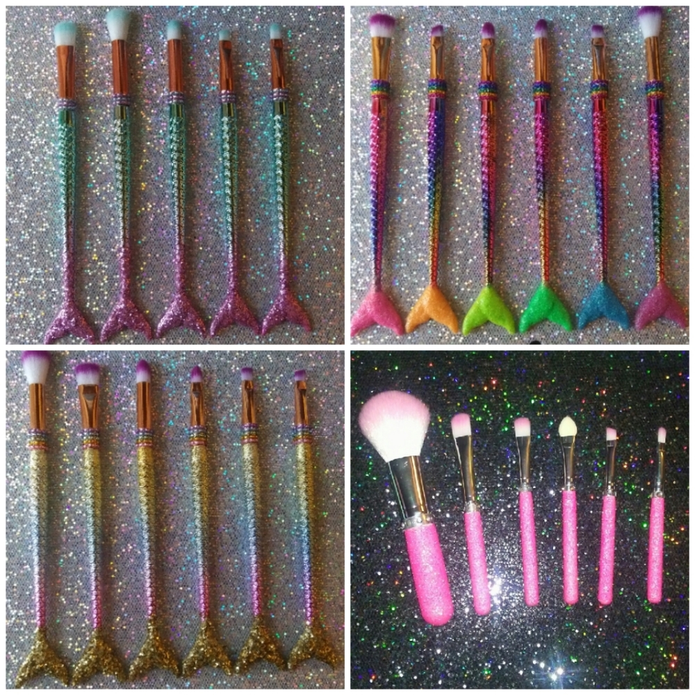 Custom makeup brushes.